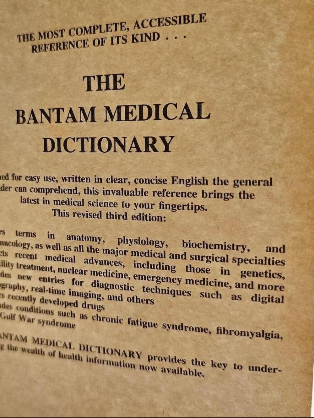 Bantam Medical Dictionary - Picture 6 of 7